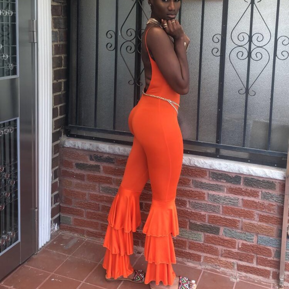 Orange Havana jumpsuit